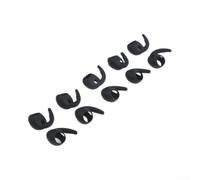 Soft Silicone Ear Tips for pour buds 4 Anti-Slip Design Soft(Black)