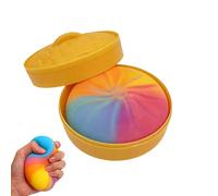 Soft Squeeze Bun , Colorful Squishy Stress Ball, 3.15x2.36 inches Dough with Slow Rise Foam, Cute Bread Fidget Toy, Desk Toy with Fun Style, Party Favor for Kids Adults