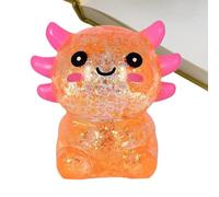 Soft Stress Toy, Cute Fidget Ball, 2.76x1.97 Inches Relief Toy with Glitter Build, Elastic Rubber Squeeze Ball, Sensory Plaything with Kawaii Style, Hand Accessory for Office Study