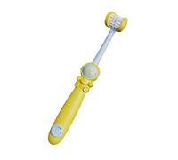 Soft Three-Sided Toothbrush - Astronaut Design Kids Brush, Manual Teeth Cleaning, Soft Orals Care Tool | Boys Girls Family Dentals Hygiene, Gentle Cleaning Accessory, Easy Grip Handle, Comfortable