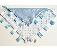 Soft Touch Couette Couverture avec taggies. Taggie Duvet / Confort couverture Génial Cadeau - Bleu Taggie couverture