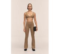 Soft Touch Flared Pants - Light Khaki