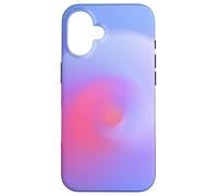 Soft Violet Coral Gradient | Modern Abstract Energy Flow Coque pour iPhone 16