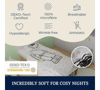 Soft Wonder Kids-Edition Parure de lit 135 x 200 cm 50 x 75 cm microfibre respirante