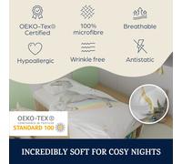 Soft Wonder Kids-Edition Parure de lit 135 x 200 cm 80 x 80 cm microfibre respirante
