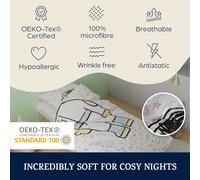 Soft Wonder Kids-Edition Parure de lit 135 x 200 cm 80 x 80 cm microfibre respirante