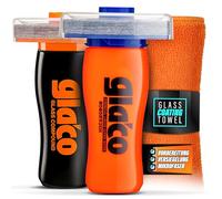 Soft99 Glaco Glass Compound Roll On Kit de scellage pour vitres de voiture + Glaco DX Déflecteur de pluie efficace pour vitres de voiture jusqu'à 4 mois Revêtement nano