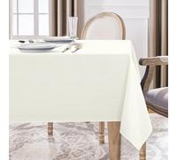 Softalker Nappe Carrée Beige 80x80 cm Lavable Anti-Tache résistante Durable Facile à Nettoyer nappes décoratives compactes pour Cuisine Coin Repas Bureau café décoration Simple