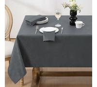 Softalker Nappe rectangulaire 100x140 cm Anti Taches Nappe Impermeable nappes à Motif ondulé Jacquard Moderne Nappe Tissu pour l'extérieur, Anniversaire, Mariage, Table Basse, Picnic