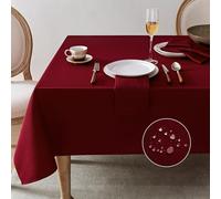 Softalker Nappe Rouge 140x320 cm-Nappes rectangulaire pour Grandes Tables de fêtes ou réunions en Noël.Imperméable,Anti-Huile,Anti-Taches,décor raffiné,Un Cadeau de Choix pour Les Occasions.