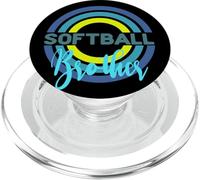 Softball Brother avec cercles de softball modernes PopSockets PopGrip pour MagSafe