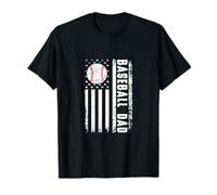 Softball Dad Drapeau américain Softball Dad Père T-Shirt