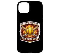 Softball Dirt on My Uniform Fire in My Soul Player Lover Fan Coque pour iPhone 15 Plus