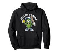Softball Don't Get In A Pickle Sports Foodie Retro Humour Sweat à Capuche