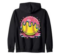 Softball Drip Ice Cream Sprinkles Softball Women Kids Girls Sweat à Capuche
