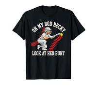 Softball Girl Look at Her Bunt Citation drôle pour Les Joueurs T-Shirt