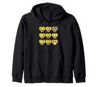 Softball Heart Faces Cute Player Love Sweat à Capuche