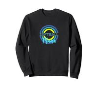 Softball Maman avec cercles de softball modernes Sweatshirt
