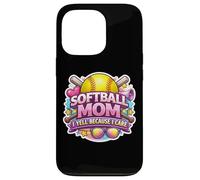 Softball Mom I Yell Because I Care Funny Mother Mum Blague Coque pour iPhone 13 Pro