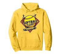 Softball Mom Life : I'm Just The Driver Sweat à Capuche, Unisexe pour Adultes, Citron, M