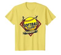 Softball Mom Life : I'm Just The Driver T-Shirt, Enfant, Citron, 10 Ans