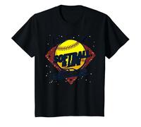 Softball Mom Life : I'm Just The Driver T-Shirt, Enfant, Noir, 2 Ans