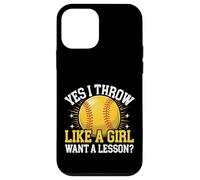 Softball Oui, Je Lance comme si Une Fille Voulait Une leçon ? Coque pour iPhone 12 Mini