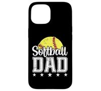 Softball Papa Sports Dad Life Retro Fête des Pères Coque pour iPhone 15