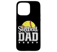 Softball Papa Sports Dad Life Retro Fête des Pères Coque pour iPhone 15 Pro Max