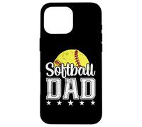 Softball Papa Sports Dad Life Retro Fête des Pères Coque pour iPhone 16 Pro Max