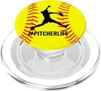 Softball Pitcher Life Gift for Girls Teens PopSockets PopGrip pour MagSafe