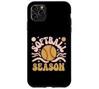 Softball Saison Rétro Vintage Sports Softball Mom Coque pour iPhone 11 Pro Max