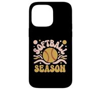 Softball Saison Rétro Vintage Sports Softball Mom Coque pour iPhone 14 Pro Max