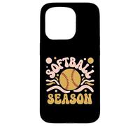 Softball Saison Rétro Vintage Sports Softball Mom Coque pour iPhone 15 Pro