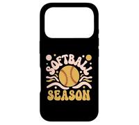 Softball Saison Rétro Vintage Sports Softball Mom Coque pour iPhone 17 Pro
