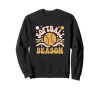 Softball Saison Rétro Vintage Sports Softball Mom Sweatshirt