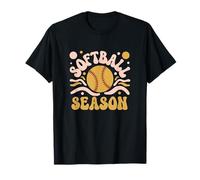 Softball Saison Rétro Vintage Sports Softball Mom T-Shirt