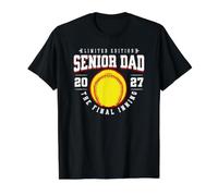 Softball Senior Dad 2027 La dernière Manche T-Shirt Graphique avec Valeur