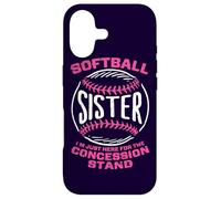 Softball Sister I'm Just Here for Concession Stand Violet Coque pour iPhone 17