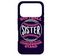 Softball Sister I'm Just Here for Concession Stand Violet Coque pour iPhone 17 Pro