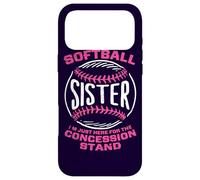 Softball Sister I'm Just Here for Concession Stand Violet Coque pour iPhone 17 Pro Max