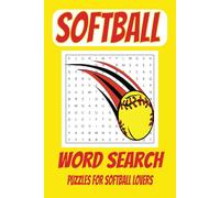 Softball Word Search Puzzle Book: Word Search Book with Easy to Read Print about Softball, Softball Players, Softball Games, & Softball Terms | 6x9 ... Road Trip, Holidays and Stocking Stuffer