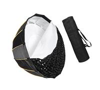 Softbox Parapluie HUIOP LED-Φ90 cm Configuration rapide Pliage profond Parabolique Parapluie Softbox Photography Studio SoftBox avec grille, Sac de transport Diamètre 90 cm / 35inch pour Aputure 120D