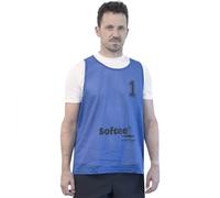 Softee Chasubles d'entraînement numérotées 16-20, lot de 5, bleu, senior homme