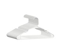 Softflame Lot de 20 cintres en Plastique Robustes pour économiser de l'espace pour Une Utilisation Quotidienne Standard et Les Essentiels de dortoir, Blancs