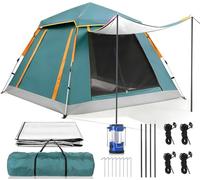 SOFTHOM Camping Tente, Tentes Dôme Pop-up Personnes 3-4,AVCE Parasol, 3000mm Imperméable, 210D Tissu Oxford, Ultra Légère 4 Saison Tente, Installation Facile, Randonnée, Pique-Nique, Outdoor Camping