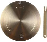 Softifund Plaque diffuseur de chaleur pour cuisinière électronique à gaz, adaptateur à induction avec poignée amovible pour batterie de cuisine au lait, café, 28 cm
