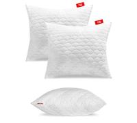 Softimi Oreiller Premium Piqué Set de 2 oreillers 70x90 cm - Antiallergique - Anti-Acariens - Inodore Utilisable immédiatement - avec réglage de la dureté (Set de 2 oreillers 70x90 cm)