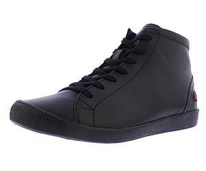 Softinos Bottes IBBI pour femme, bottes à lacets, semelle lâche, Noir , 35 EU