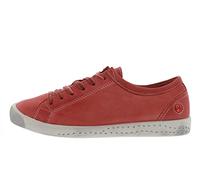Softinos Femme Sneakers ISLA, Dame,Chaussures de Skateboard,Semelle intérieure Amovible,Chaussure de Sport,Low-Top,Rouge (Red / 554),37 EU / 4.5 UK
